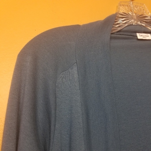 Anthropologie | Women's Splendid Blue Open Cardigan (Size Small) - Picture 6 of 9